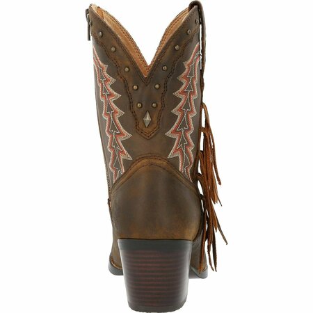 Durango Crush by Women's Roasted Pecan Bootie Western Boot, Roasted Pecan, M, Size 11 DRD0430